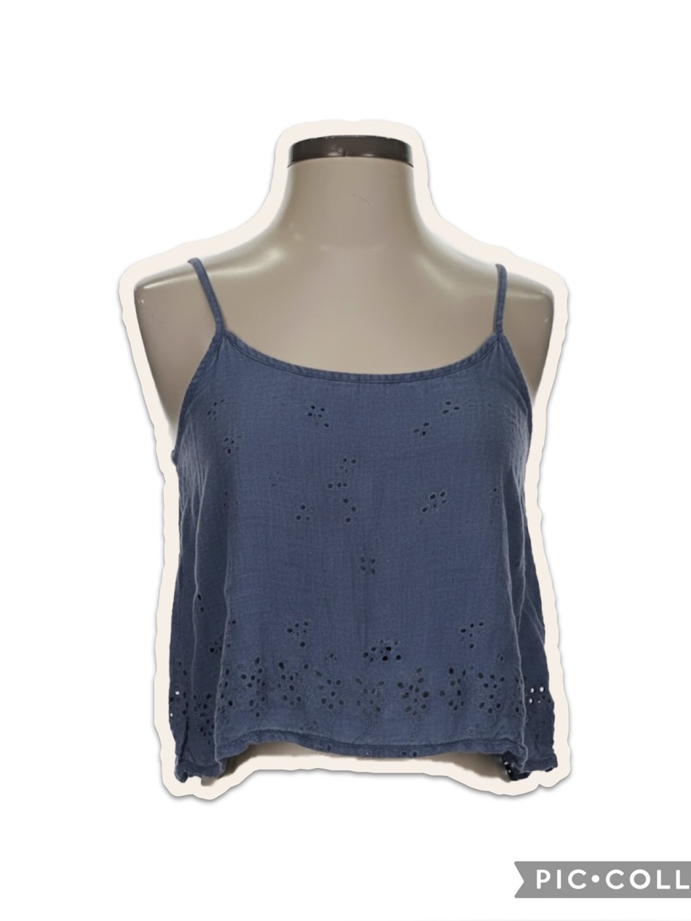 Navy/Purple Embroidered Tank Top - Size M and skirt size med